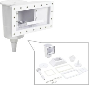 vidaXL Skimmer Πισίνας με Φαρδύ Στόμιο Σετ 11 τεμ. 34,3x25x30,5 εκ.