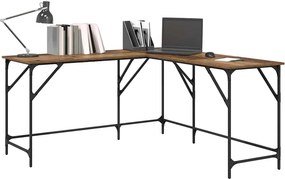 vidaXL Γραφείο Παλιό Ξύλο 149 x 149 x 75 εκ. Επεξεργασμένο ξύλο