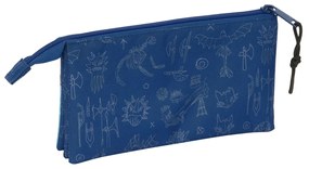 Κασετίνα Safta Σκούρο μπλε 22 x 12 x 3 cm