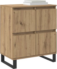 vidaXL Πλαϊνό γραφείο 3 pcs Artisan Oak 60 x 35 x 70 cm