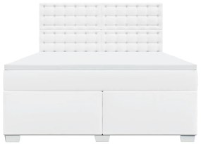 ΚΡΕΒΑΤΙ BOXSPRING ΜΕ ΣΤΡΩΜΑ ΛΕΥΚΟ 180X200 ΕΚ. ΣΥΝΘΕΤΙΚΟ ΔΕΡΜΑ 3293033