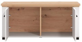 Έπιπλο Εισόδου Valencia KOM Λευκό - Artisan Oak - Λευκό Μάτ 103,5x41x47,5 εκ.
