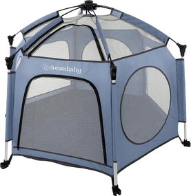 Πάρκο Με Κάλυμμα UV Dreambaby Blue/Gray BR78585