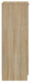 vidaXL Παπουτσοθήκη Sonoma Δρυς 30x35x100 εκ. από Επεξεργασμένο Ξύλο