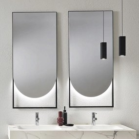 Καθρέπτης Τοίχου Ghost SP.GHOST55X110 55x110cm Led 2,15W 4000K Black Bluelife Metal,Abs