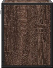 vidaXL Κομοδίνο επίτοιχο ντουλάπι καφέ δρυς 40x31x39,5 cm