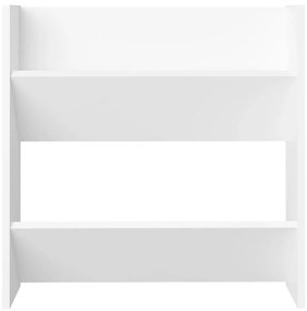 vidaXL Παπουτσοθήκες Τοίχου 4 τεμ. Λευκές 60x18x60 εκ. από Επεξ. Ξύλο