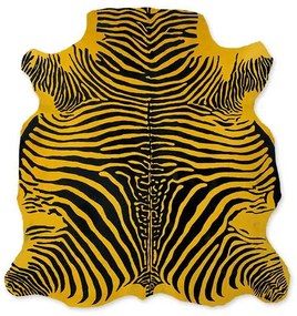 Δέρμα Αγελάδας (εκτυπωμένο) Zebra Yellow - 200x220