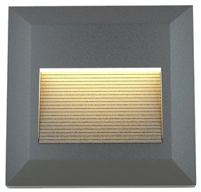 Φωτιστικό τοίχου Salmon LED 2W 3CCT Outdoor Wall Lamp Anthracite CCT D:12.4cmx12.4cm (80201840)