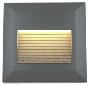 Φωτιστικό τοίχου Salmon LED 2W 3CCT Outdoor Wall Lamp Anthracite CCT D:12.4cmx12.4cm (80201840) - 80201840 - 1.5W - 20W - 80201840