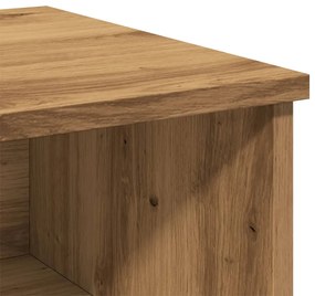 Κομοδίνα 2 τεμ.Αρτισιανή Δρυς 40x36x65 εκ. Επεξ. Ξύλο - Καφέ
