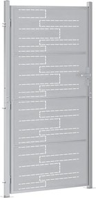vidaXL Πύλη Κήπου 85 x 196 εκ Ανοξείδωτο Ατσάλι Ασημί Κλειδώσιμο