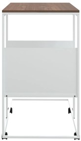 vidaXL Βοηθητικό Τραπέζι με Ρόδες Λευκό 55 x 36 x 63,5 εκ. Επεξ. Ξύλο