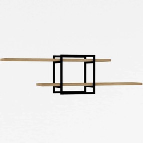 Ραφιέρα Τοίχου Mone 495SSE1158 120x18x30cm Oak-Black