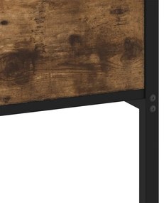 Σκελετός Κρεβ. Χωρίς Στρώμα Καπνιστή Δρυς 120x200 εκ. Μεταλλικό - Καφέ