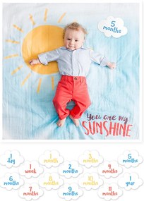 Σεντόνι Φωτογράφισης Μωρού + Κάρτες Lulujo You Are My Sunshine LJ588