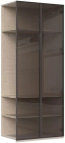 Επέκταση ντουλάπας Phantom δίφυλλη glass