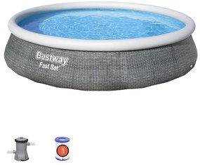 Φουσκωτή Πισίνα Bestway Γκρι 7340 L 396 x 84 cm