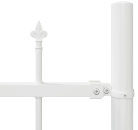 vidaXL Fence Κήπου  με Θόλο Λευκό 5,1x1 μ Χάλυβας