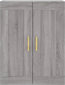 VidaXL Ντουλάπι Γκρι Sonoma 69,5 x 34 x 180 εκ. Επεξεργασμένο Ξύλο