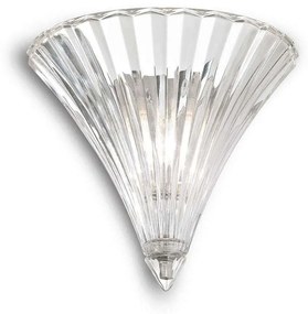 Φωτιστικό Τοίχου-Απλίκα Santa 013060 24,5x22x16cm 1xE14 40W Clear Ideal Lux