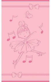 Πετσέτα Θαλάσσης Παιδική Dancing Pink Melinen Θαλάσσης 70x120cm 100% Βαμβάκι
