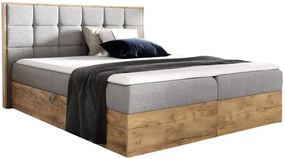 Επενδυμένο κρεβάτι Wood 1-140 x 200-Gkri