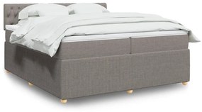 ΚΡΕΒΑΤΙ BOXSPRING ΜΕ ΣΤΡΩΜΑ TAUPE 200X200 ΕΚ. ΥΦΑΣΜΑΤΙΝΟ 3287574