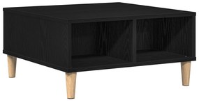 vidaXL Μαύρο Δρυς Τραπεζάκι Σαλονιού 60x60x30 εκ. - Φτιαγμένο από Ξύλο