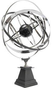 Διακοσμητικό Επιτραπέζιο Armillary Ασημί - Μαύρο 56x81,5 εκ. 56x52x81.5εκ - Μαύρο