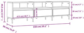 ΈΠΙΠΛΟ ΤΗΛΕΟΡΑΣΗΣ SONOMA ΔΡΥΣ 150X30X44,5 ΕΚ. ΕΠΕΞ. ΞΥΛΟ 831287