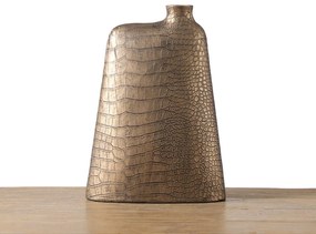 Βάζο Ανάγλυφο Polyresin Χάλκινο-Χρυσό ESPIEL 22x7x30εκ. FIK416