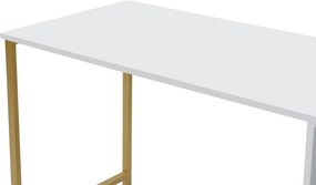 Γραφείο Λευκό / Χρυσό TWIN 240x60x74