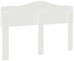 vidaXL Κεφαλάρι με κεφαλάρι Λευκό 140 cm Επεξεργασμένο ξύλο