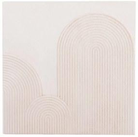 ΠΙΝΑΚΑΣ ΤΕΤΡΑΓΩΝΟΣ ΣΕΙΡΑ SANTORINI HM4517 MDF ΣΕ ΥΠΟΛΕΥΚΟ ΧΡΩΜΑ 80x4,5(πάχος)x80Υεκ.