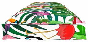 vidaXL Μαξιλάρι παλέτας για πάγκο Floral Πολύχρωμο 150 x 40 x 8 εκ.