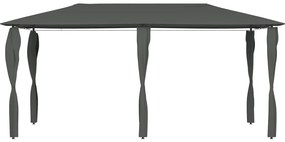 vidaXL Κιόσκι με Καλύμματα Στύλων Ανθρακί 2,98x5,3x2,59 μ. 160 γρ./μ²