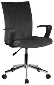 Καρέκλα Γραφείου ArteLibre ROXY Μαύρο Βελούδο 55x58x86-96cm