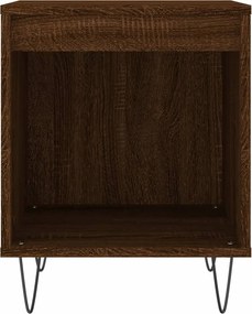 vidaXL Κομοδίνα 2 τεμ. Καφέ Δρυς 40 x 35 x 50 εκ. από Επεξεργ. Ξύλο