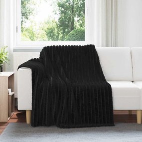 vidaXL Ριχτάρια 6 pcs Μαύρο 200 x 150 cm Μαλλί