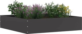 vidaXL Περίγραμμα γκαζόν Μαύρο 60 x 60 x 13 εκ Ατσάλι