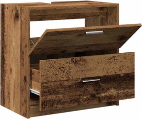 vidaXL Ντουλάπι Μπάνιου Παλιό Ξύλο 59 x 37 x 59 cm Επεξεργασμένο ξύλο