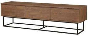 Έπιπλο Τηλεόρασης Milo 863SPH5106 180x40x50cm Walnut-Black