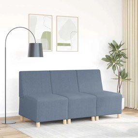 vidaXL Μοναδικός Καναπές χωρίς Χερούλια Μπλε 55 x 74 x 82 εκ. Βελούδο