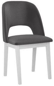 Καρέκλα Victorville 333, Άσπρο, Σκούρο γκρι, 82x45x45cm, 6 kg, Ταπισερί, Ξύλινα, Ξύλο: Οξιά | Epipla1.gr
