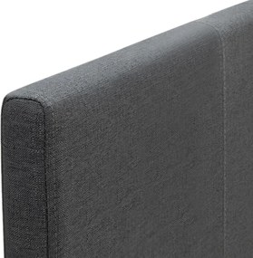 Κρεβάτι Flat Megapap υφασμάτινο χρώμα ανθρακί 150x200εκ.