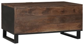 vidaXL Τραπεζάκι σαλονιού 80 x 50 x 40 cm - Μασίφ ξύλο μάνγκο & Κατασκευασμένο ξύλο