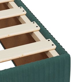 ΚΡΕΒΑΤΙ BOXSPRING ΜΕ ΣΤΡΩΜΑ ΣΚΟΥΡΟ ΠΡΑΣΙΝΟ 120X190ΕΚ. ΒΕΛΟΥΔΙΝΟ 3292283