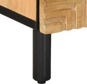 vidaXL Κομοδίνο καφέ 40x33x46 cm από μασίφ ξύλο Mango
