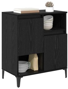 vidaXL Πλαϊνό γραφείο Μαύρη δρυς 60 x 35 x 70 cm Επεξεργασμένο ξύλο